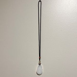 Beautiful white stone necklace